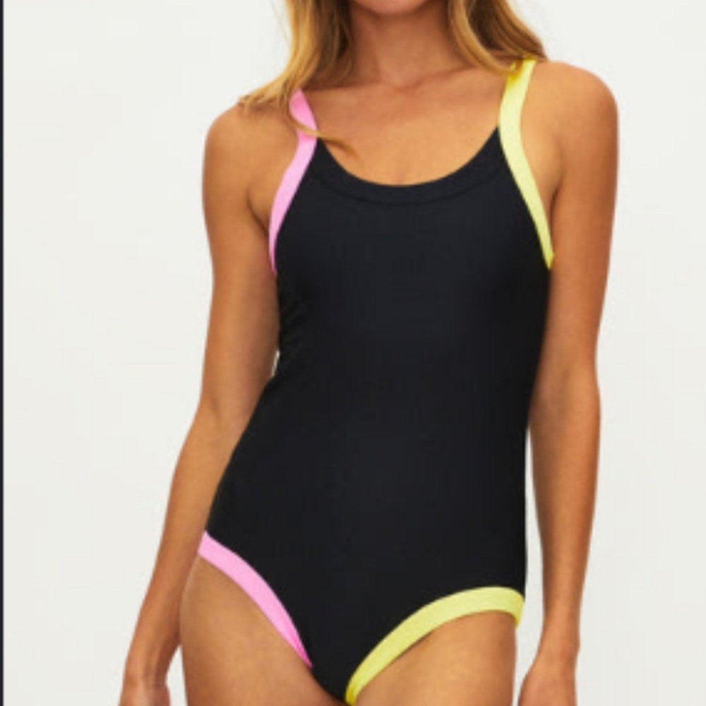 Beach Riot one piece swimsuit Pink Lemonade M